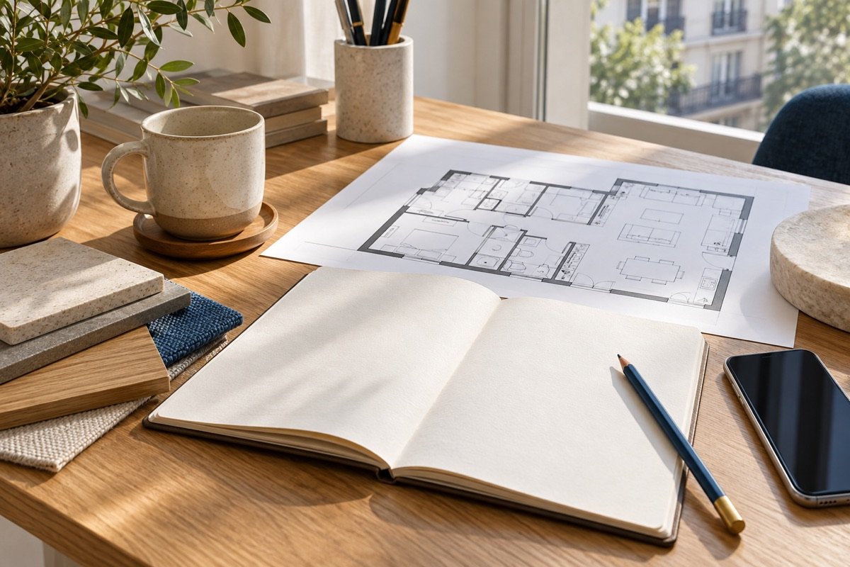 Carnet et plans pour préparer votre projet