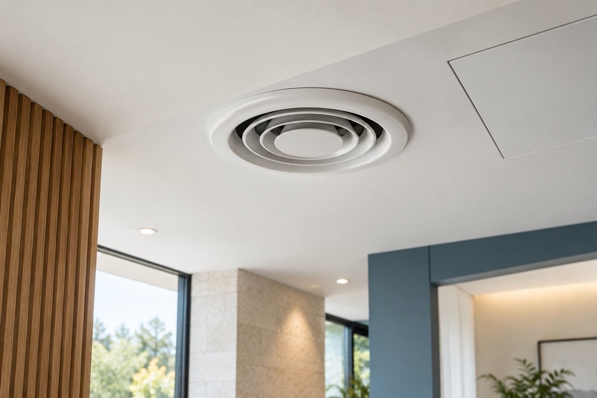 Diffuseur de ventilation intégré au plafond